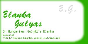 blanka gulyas business card